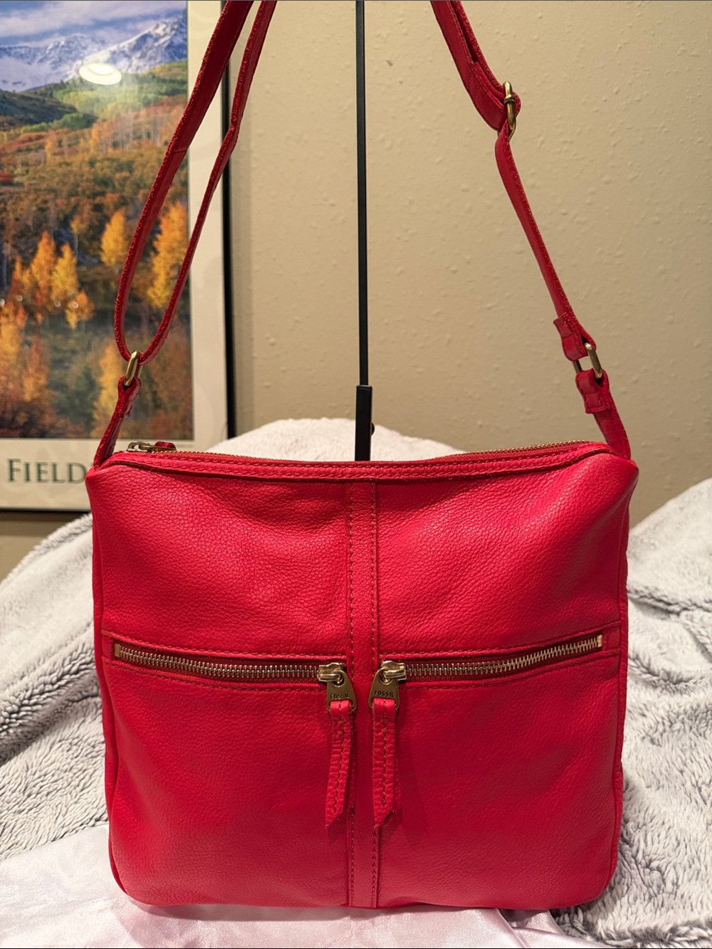 Fossil Leather Crossbody/Shoulder Bag